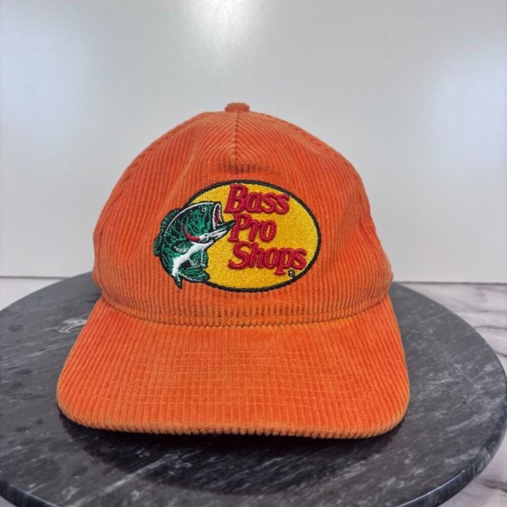 Bass Pro Shops New Era Hat Cap 19 Nascar 9FIFTY Orange Corduroy Truex Briscoe